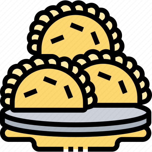 Gujia, dumpling, sweet, cuisine, festive icon - Download on Iconfinder