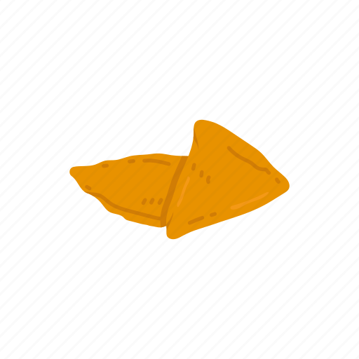 Baked, fried, indian cuisine, indian food, samosa, snack icon - Download on Iconfinder