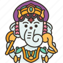 ganesha, elephant, hindu, god, worship