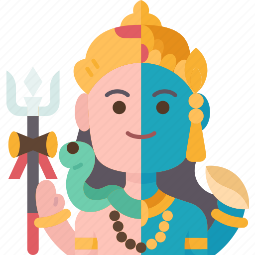 Harihara, vishnu, fusion, deity, hinduism icon - Download on Iconfinder