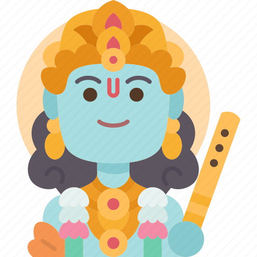 Krishna, lord, deity, vishnu, hinduism icon - Download on Iconfinder