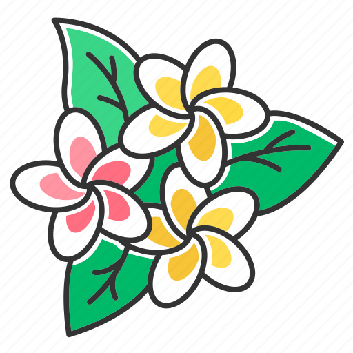 Exotic, flower, frangipani, indonesian, plant, plumeria, tropical icon - Download on Iconfinder