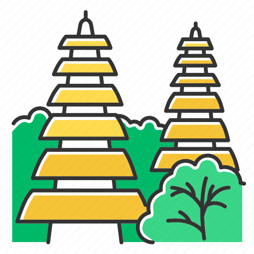 Ancient, attraction, bali, indonesian, landmark, pura tanah lot, temple icon - Download on Iconfinder