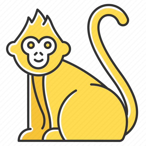 Animal, baby, macaque, monkey, primate, tropical, wildlife icon - Download on Iconfinder