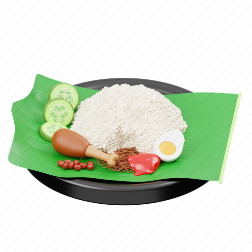 Nasi uduk, fried rice, food, rice, meal, fried, dish icon - Download on Iconfinder