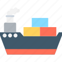 boat, cargo ship, ship, shipping boat, transport