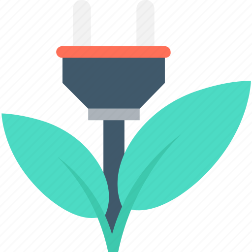 Eco energy, eco power, ecology, leaf, plug icon - Download on Iconfinder
