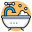 bath, bathtub, jacuzzi tub, shower, shower tub 