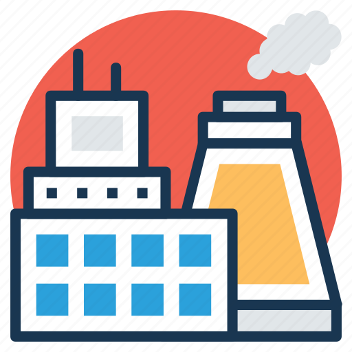 Factory, industry, manufacturer, mill, power plant icon - Download on Iconfinder