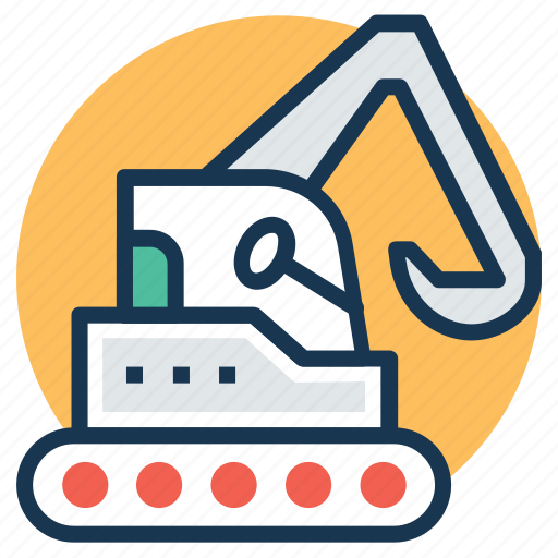 Bulldozer, construction, crawler, excavator, heavy machinery icon - Download on Iconfinder