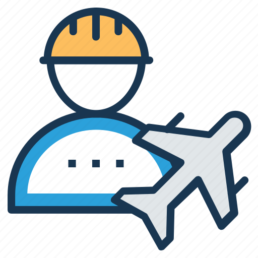 Air engineer, aircraft flight crew, aircraft maintenance technician, flight dispatcher, flight engineer icon - Download on Iconfinder