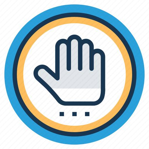 Do not touch, hand symbol stop, no entry hand sign, no entry sign, stop sign icon - Download on Iconfinder
