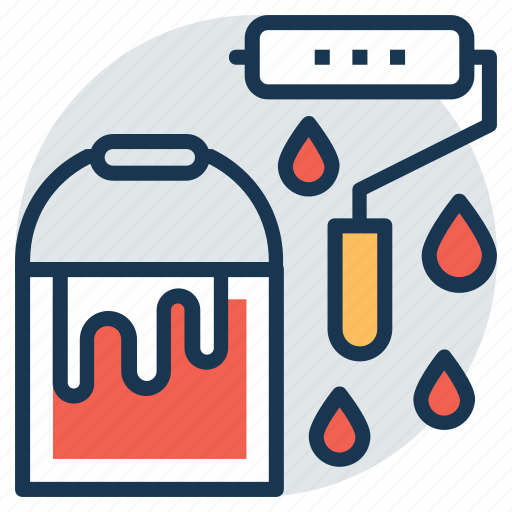 Paint, paint brush, paint bucket, paint can, painting icon - Download on Iconfinder