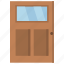 door, entrance, interior, exit, house 