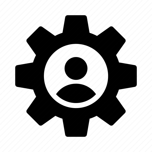 Cogwheel, gear, profile, setting, user icon - Download on Iconfinder