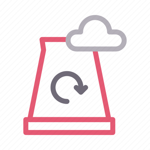 Chimney, cloud, plant, recycle, refinery icon - Download on Iconfinder
