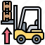 forklift, logistic, shipping, vehicle, warehouse 