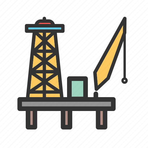 Energy, fuel, gas, industrial, industry, oil, platform icon - Download on Iconfinder