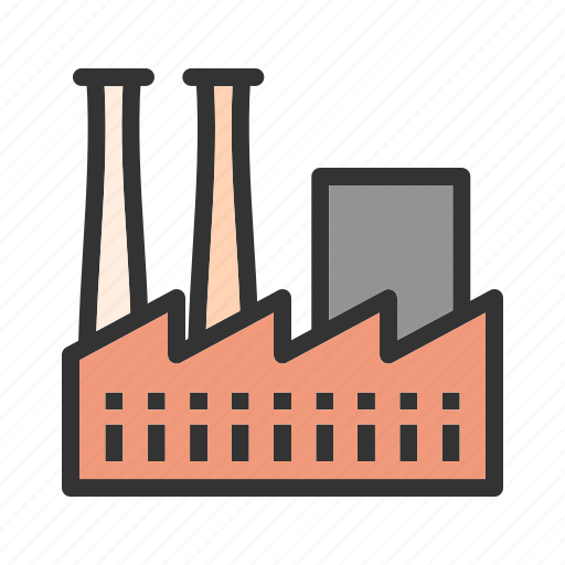 Building, concrete, factory, industrial, plant, structure, work icon - Download on Iconfinder
