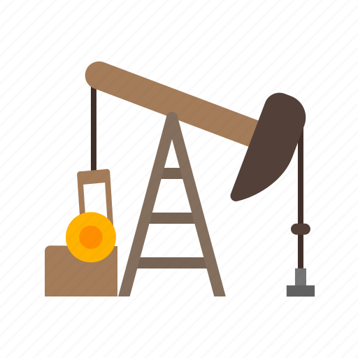 Field, industry, oil, petroleum, pump, pumpjack, well icon - Download on Iconfinder