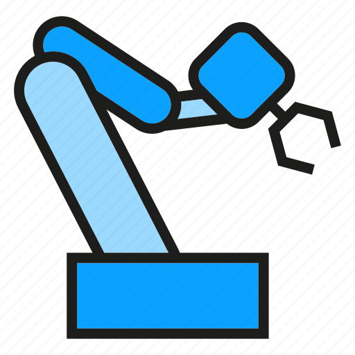 Automation, industry, manufacturing, production, robot, robotic arm, robotics icon - Download on Iconfinder