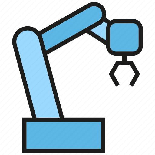 Automation, industry, manufacturing, production, robot, robotic arm, robotics icon - Download on Iconfinder