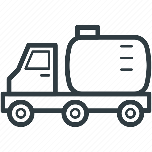 Freight, fuel truck, gas tanker, industrial wheeler, shipping icon - Download on Iconfinder