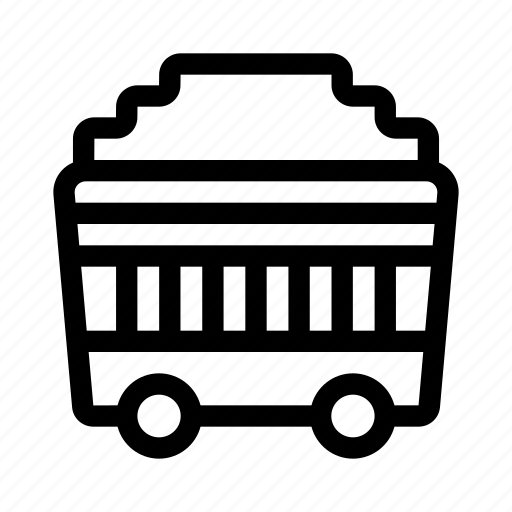 Coal, industry, wagon, transportation, combustible icon - Download on Iconfinder