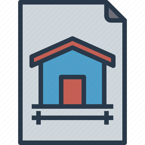 Building, document, plan, real estate, report icon - Download on Iconfinder