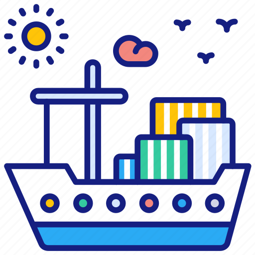 Cargo, boat, carrier, freight, ship, shipping, transportation icon - Download on Iconfinder