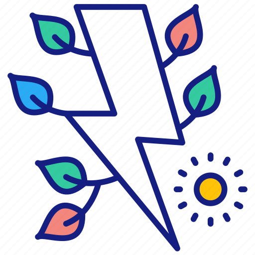 Eco, electricity, ecology, thunderbolt, energy, power icon - Download on Iconfinder