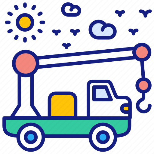 Mobile, crane, construction, truck, vehicle, auto icon - Download on Iconfinder