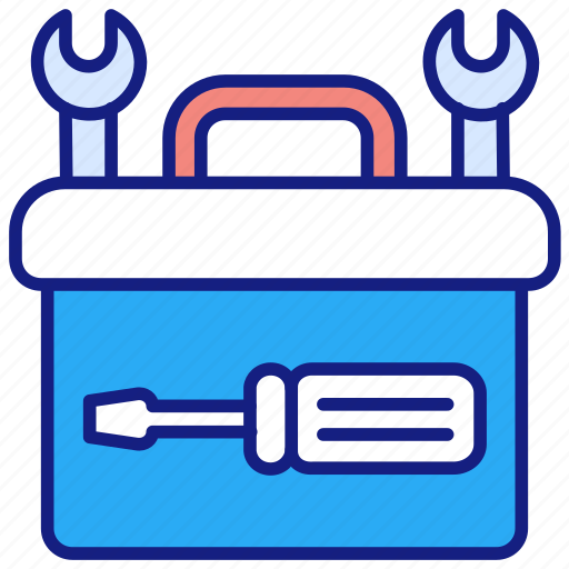 Toolbox, box, construction, equipment, hammer, repair, tool icon - Download on Iconfinder