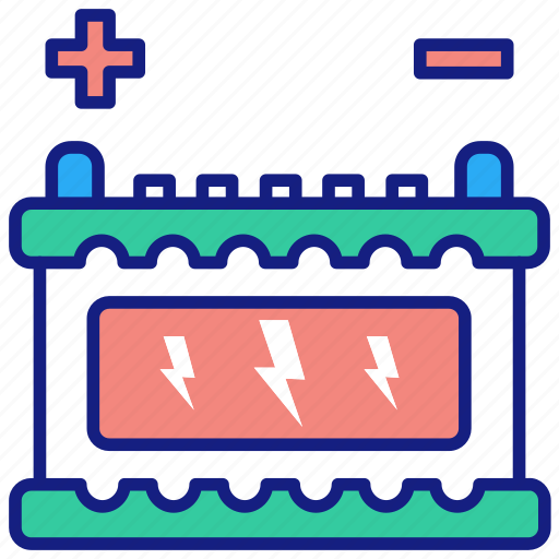 Accumulator, battery, car, energy, parts, power icon - Download on Iconfinder