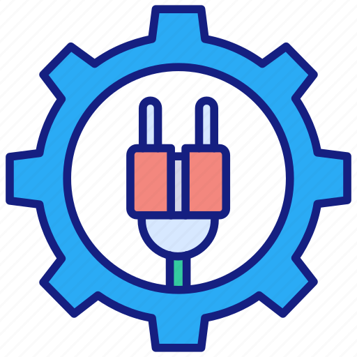 Power, plug, modify, energy, gear, sustainable icon - Download on Iconfinder