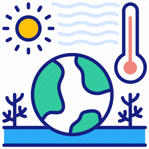 Global, warming, earth, ecology, heat, hot icon - Download on Iconfinder