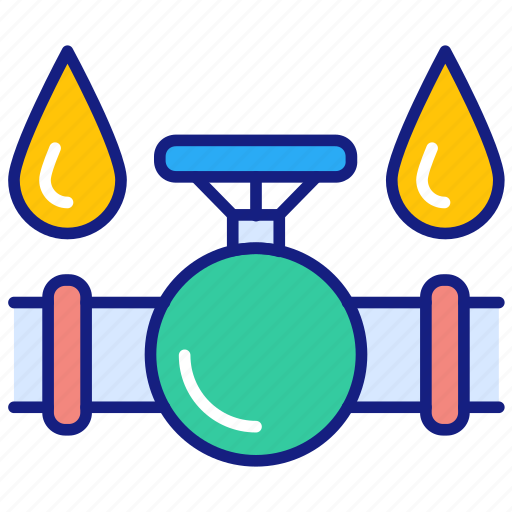 Oil, valve, pipeline, fuel, pipe, refinery icon - Download on Iconfinder