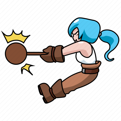 Chibi, construction, girl, hammer, industry, wood, wooden icon - Download on Iconfinder