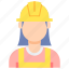 factory, worker, female, woman, blue collar worker 