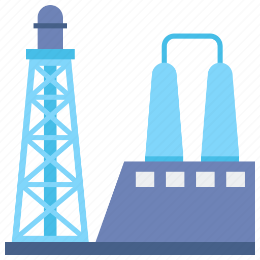 Oil, refinery, industry, manufacture, factory icon - Download on Iconfinder
