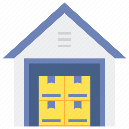 Warehouse, storage, logistic, packages, storehouse, building icon - Download on Iconfinder