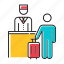 business, hospitality, industry, people, professional, reception, suitcase 