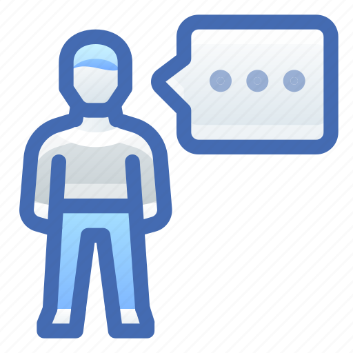 Person, message, speech icon - Download on Iconfinder