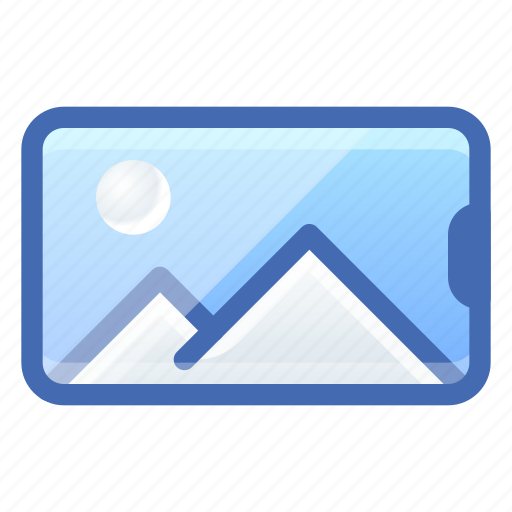 Mobile, smartphone, landscape icon - Download on Iconfinder