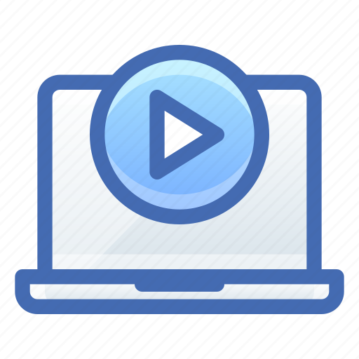 Laptop, video, play icon - Download on Iconfinder
