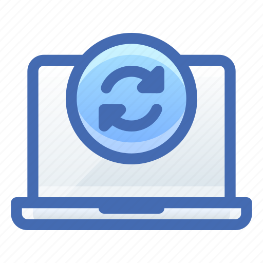 Laptop, sync, synchronize icon - Download on Iconfinder