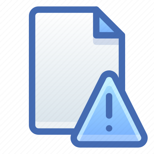 File, document, alert, warning icon - Download on Iconfinder