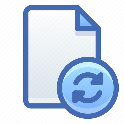 File, document, sync, synchronize icon - Download on Iconfinder