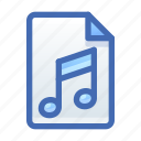 file, document, music, audio