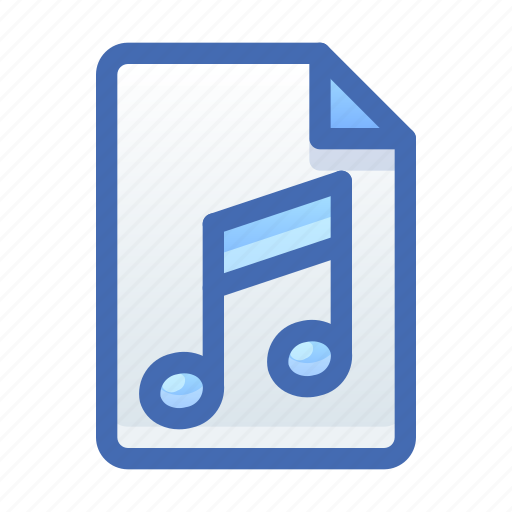 File, document, music, audio icon - Download on Iconfinder